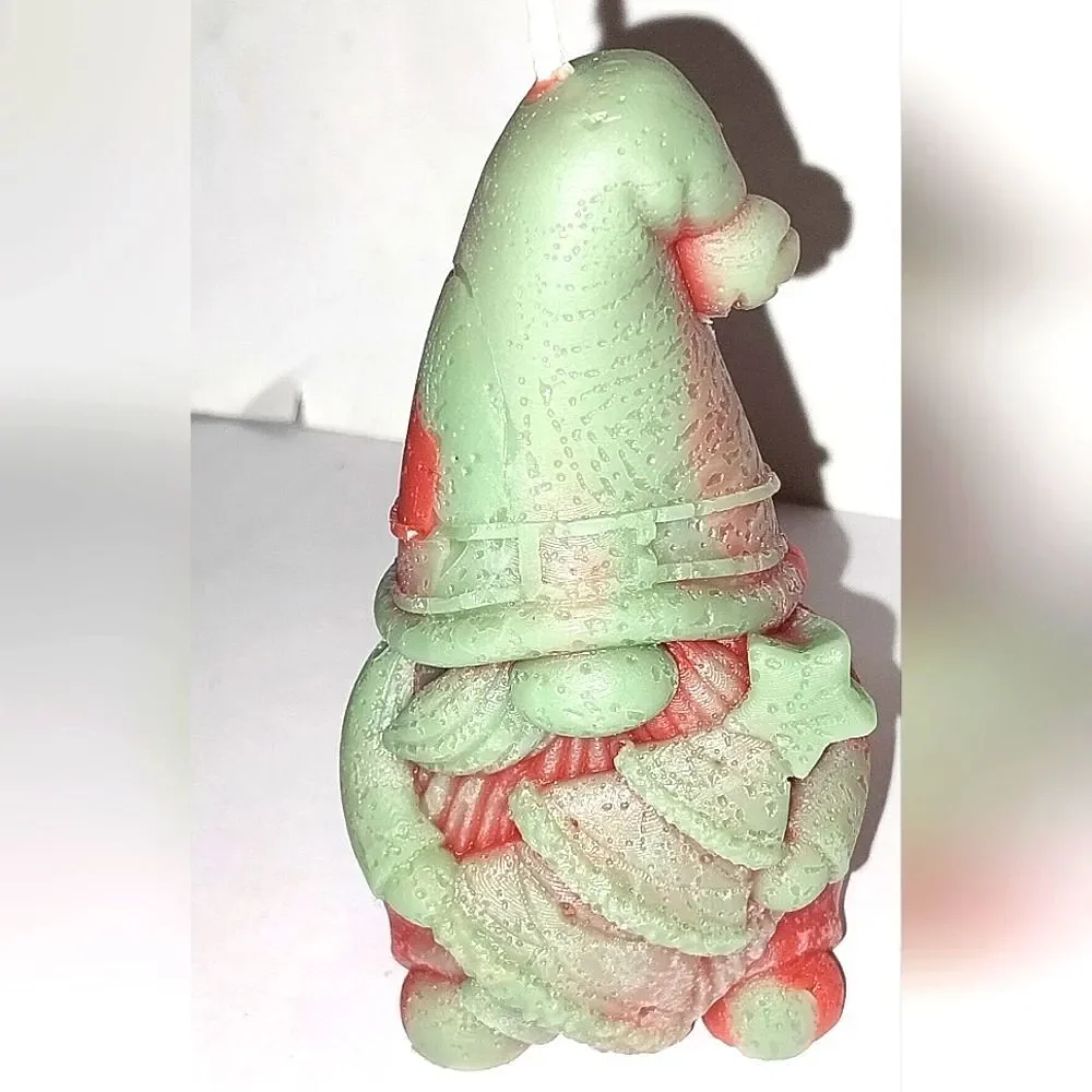 Hand crafted limited edition gnome holiday candle
